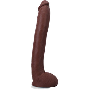 Signature Cocks Hollywood Cash 11 Cock With Removable Vac-U-Lock Suction Cup - Chocolate DJ8160-39-BX