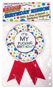 X-Rated Birthday Party Award Ribbon CP-544