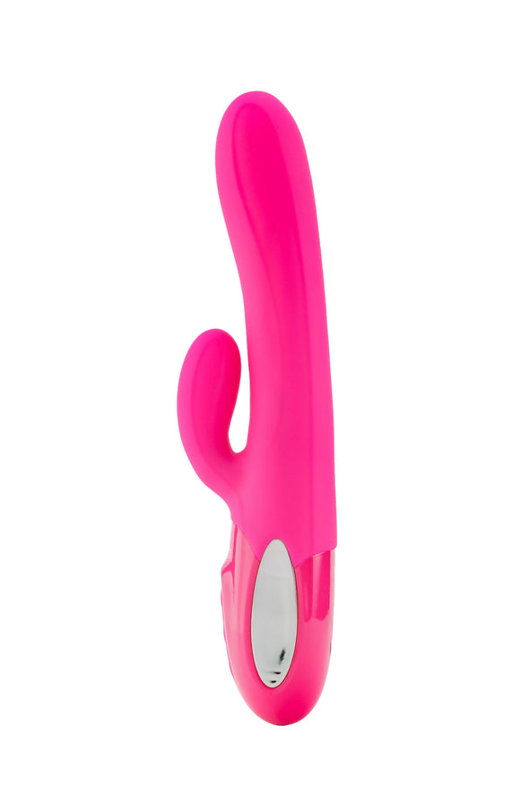 Hypnotic - Hot Pink - Thrusting Rabbit With Swinging Clitoral Stimulator VB-66107