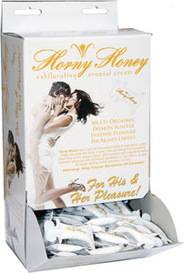 Horny Honey Stimulating Arousal Gel - 144 Piece Display - 2 Cc. Pillow Packs HTP2672D