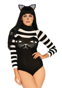 Striped Cat Bodysuit - One Size LA-89204