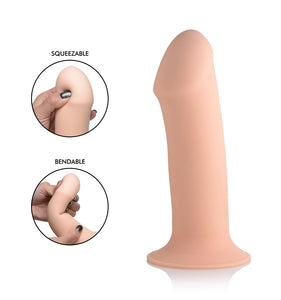 Squeezable Thick Phallic Dildo - Flesh SQ-AG473-FLSH