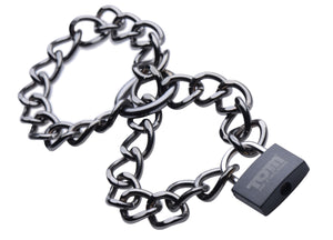 Tom of Finland Locking Chain Cuffs TOF-TF2354